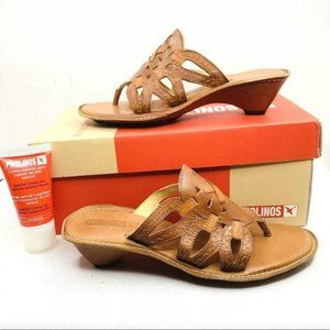 Pikolinos size 8 Brown leather sandals New without tag